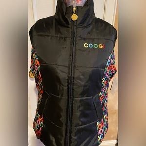 COOGI microfiber outer vest- size large -great piece. NWT